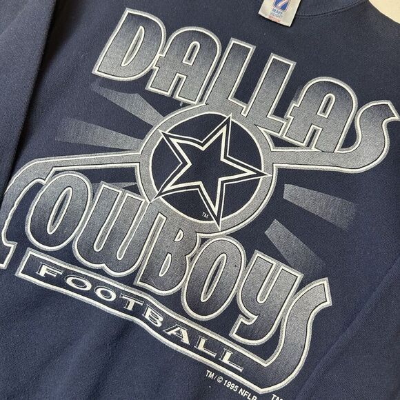 Logo 7 Made in USA Vintage Dallas Cowboys  Sweatshirt Medium - Picture 2 of 7